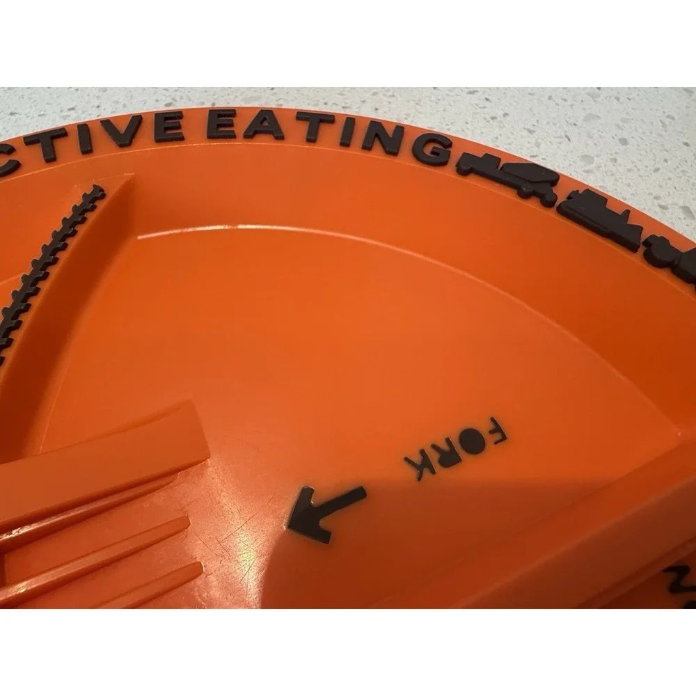 Constructive Eating Construction‎ Zone Plate Only Orange